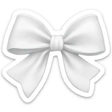 White bow sticker