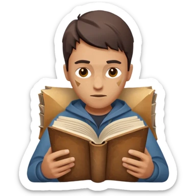 jobs book seeker low poly sticker