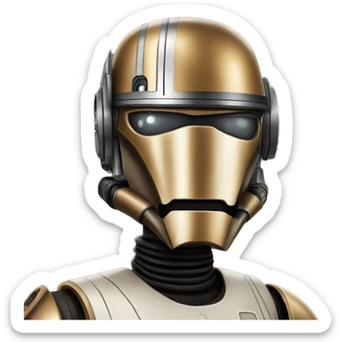 Starwars droid saying Roger  sticker