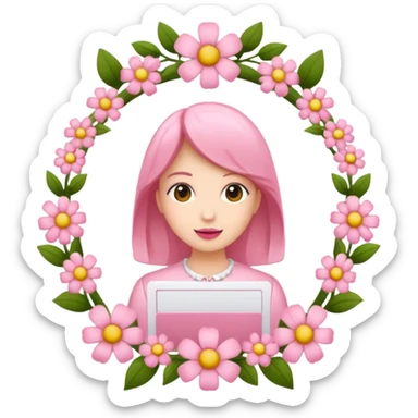 Girly caller Id card
 sticker