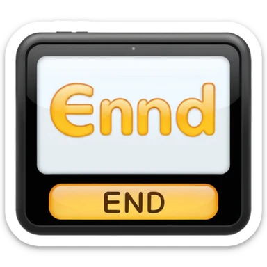moving screen the end sticker