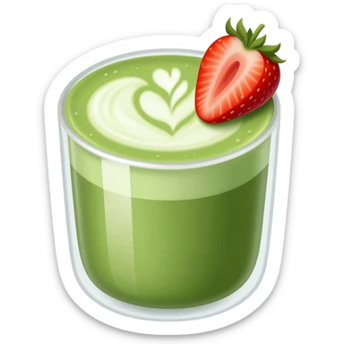 Strawberry Matcha sticker
