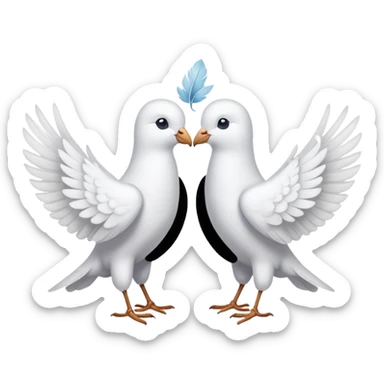 doves in love  sticker