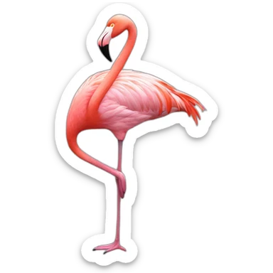 flamingo yt sticker