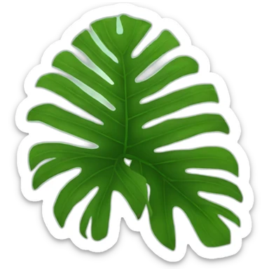 tropical leave sticker