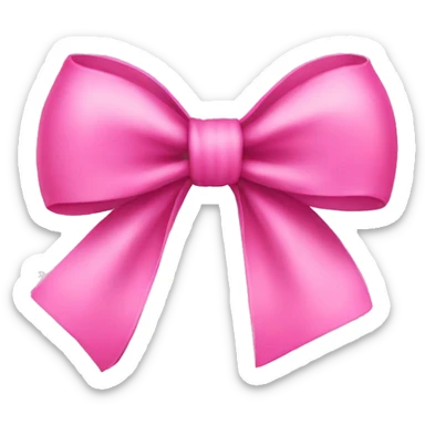 Pink bow sticker