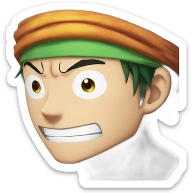 Luffy X zoro sticker