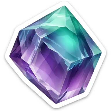 fluorite crystal sticker