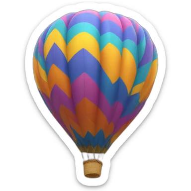 Fractal hot air Balloon sticker