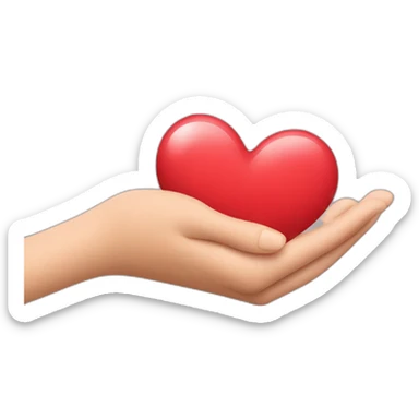 Coeur fait avec les mains sticker