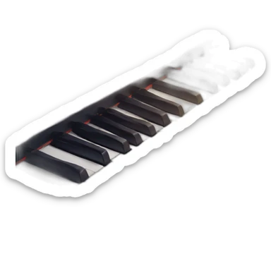piano keyboard sticker