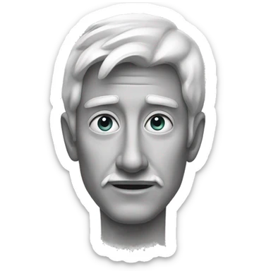 Ein Kreuz in fineline sticker