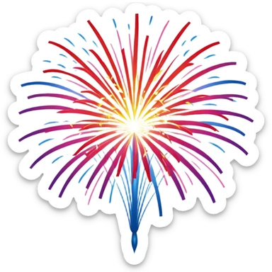 Fireworks sticker