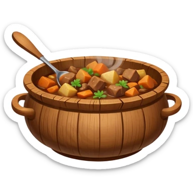 stew medieval in a bowl sticker