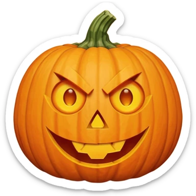 halloween Pumpkin Head sticker