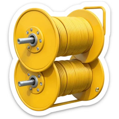 concert Cable reels yellow sticker