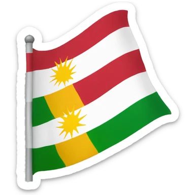 Flag of kurdistan sticker