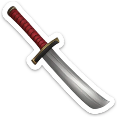 Katana rouge sticker