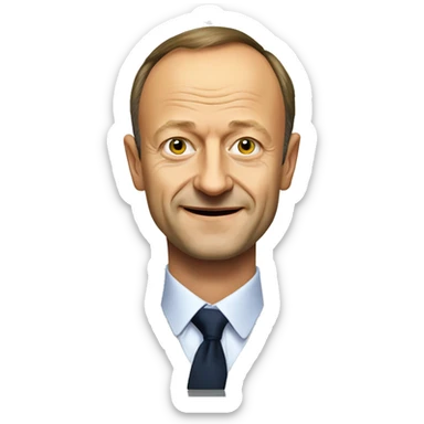 Create a emoji of CDU politician Friedrich merz, only Head and shoulders sticker
