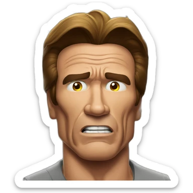 arnold schwarzenegger scared of bees sticker