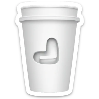 White styrofoam cup with a ‘J’ on the side sticker