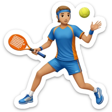 Playing padel sticker