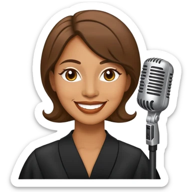 Femme avocate et chanteuse  sticker