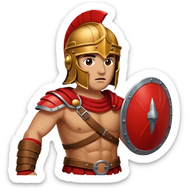  red helmet gladiator sticker