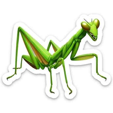praying mantis  sticker