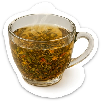 tazza di tisana, iperrealistico 4k sticker