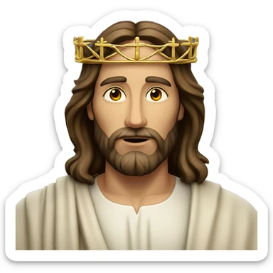 Jesus mit Dornen krone sticker