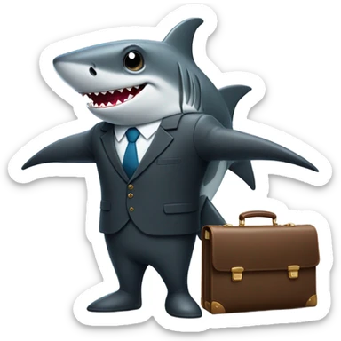 lawyer shark sticker