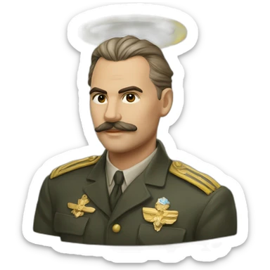 Joseph Staline Become an angel sticker