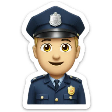 Politie Dennis being cute sticker