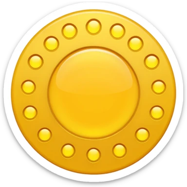 Make, like, a circle, ⭕️ um, that's like, um, there is nothing in it, no, in, I'll send you the image of it, in yellow, and then The things that comes out of it in yellow, yeah. But I need them like a dot, dot, dot, dot. sticker