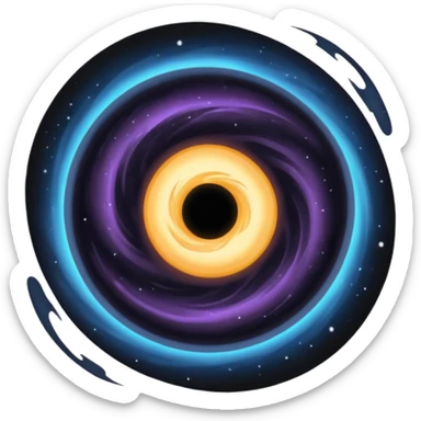 black hole like in a sci fi movie  sticker