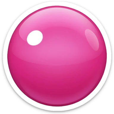 hot-pink sphere. sticker
