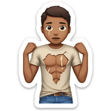 человек зацепился кофтой о дверной косяк\ sticker