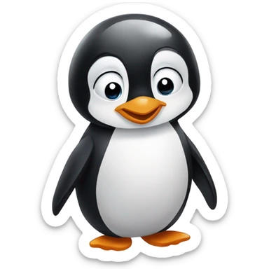 penguin showing love ❤️ sticker