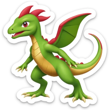 Axew-Grovyle-Inteleon-fusion (full body) sticker