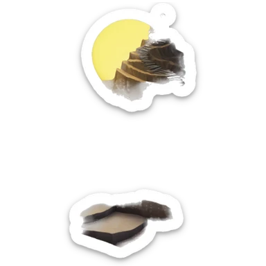 Nightmare Before Christmas Spiral Hill (a small rising outcrop of land which curls inwards into a spiral at the pinnacle) sticker