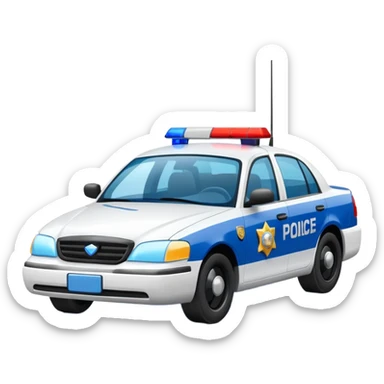 police car sticker