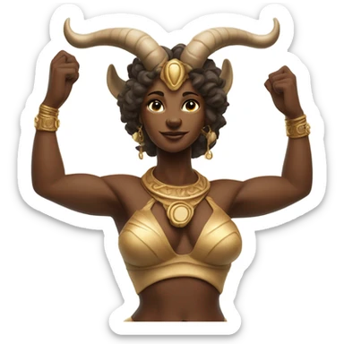 Taurus goddess  sticker