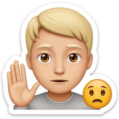 idont care  emoji sticker