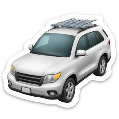 windshield with wipers 3D emoji sticker