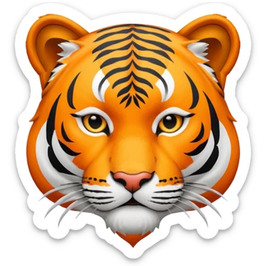 tiger face with a bandana sticker