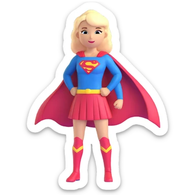 Supergirl from DC comics sticker