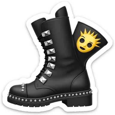 Punk boots sticker