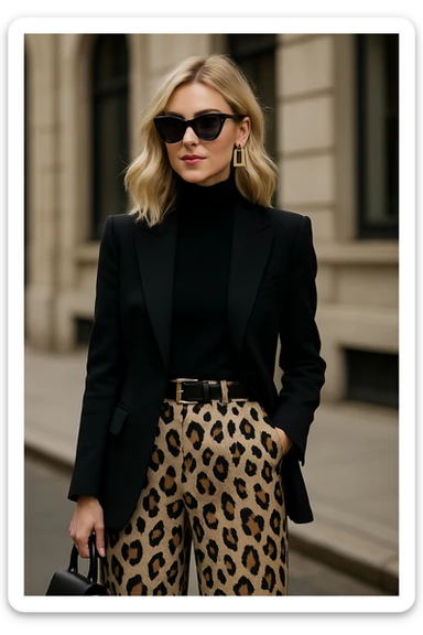 a lady with blond hair, distinct style 8 sticker