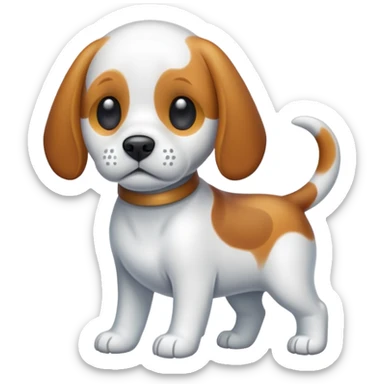 ghost beagle sticker